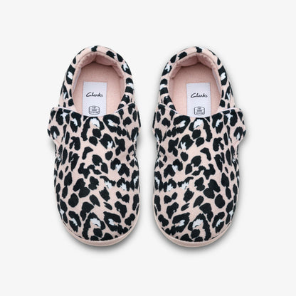 Fluffy Snug Kid Blush Pink Print | Clarks Discount
