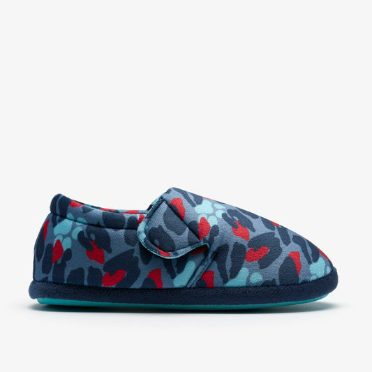 Fluffy Snug Kid Blue Camo Combination | Clarks US