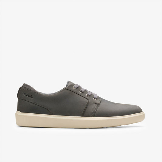 Brodin Seam Dark Grey Leather | Clarks US