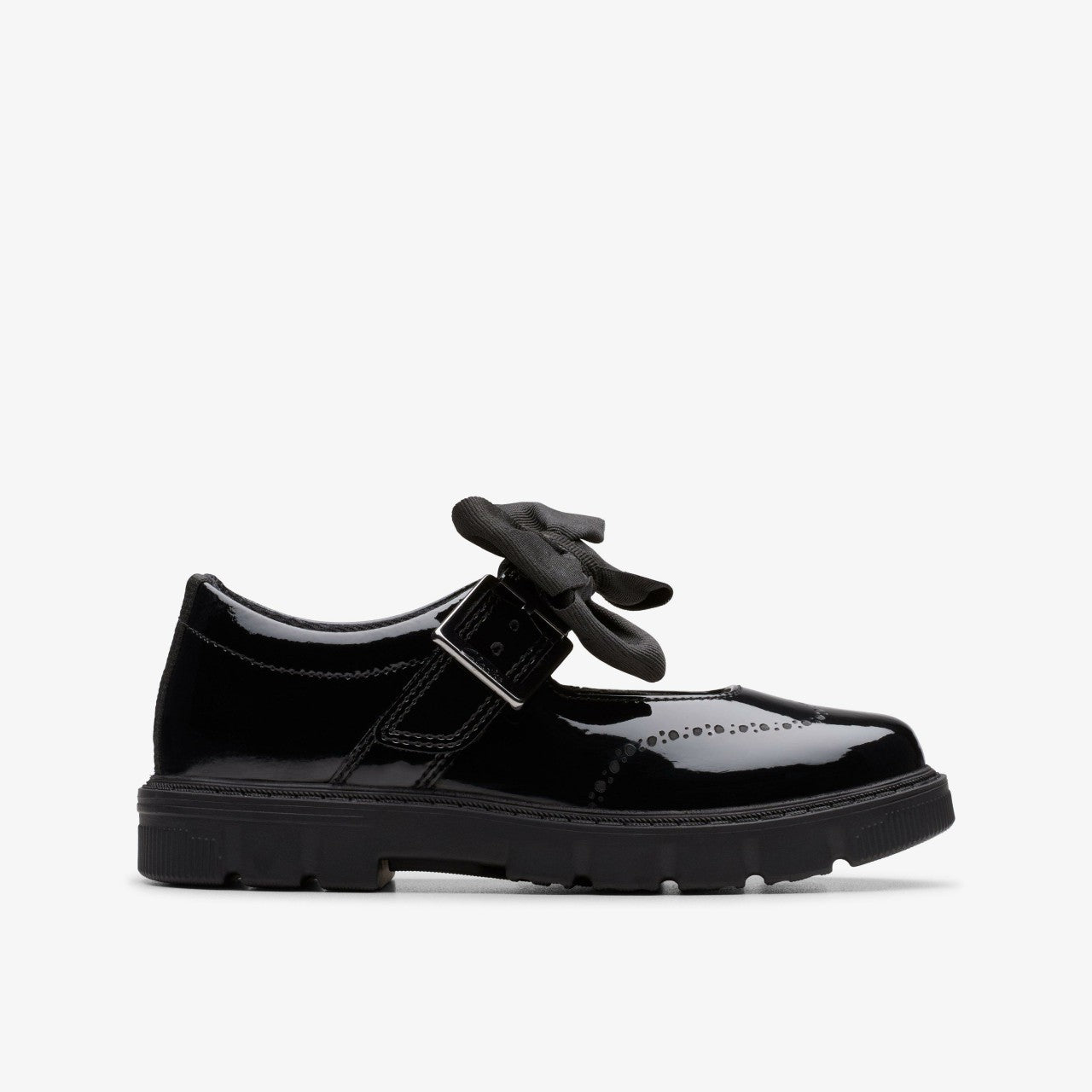 Lorcam Jane Kid Black Patent | Clarks Discount