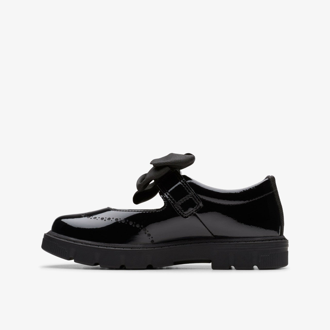 Lorcam Jane Kid Black Patent | Clarks Discount
