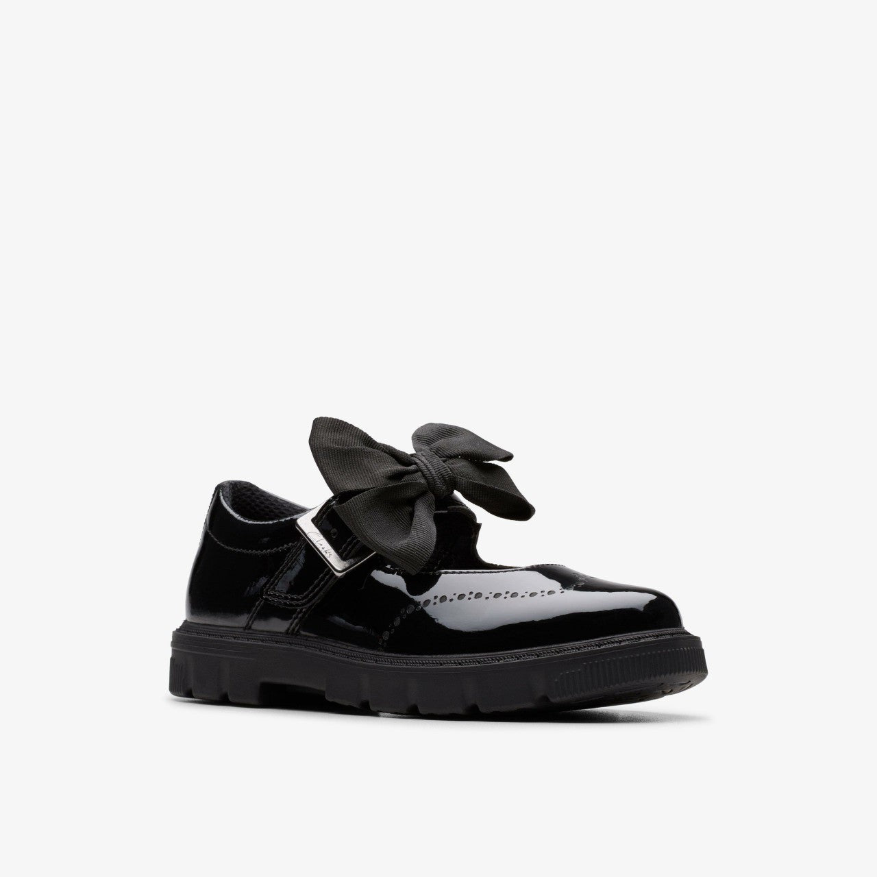 Lorcam Jane Kid Black Patent | Clarks Discount