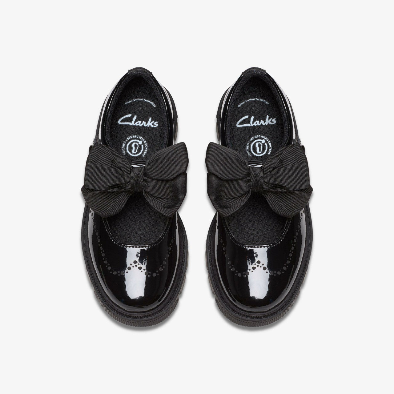 Lorcam Jane Kid Black Patent | Clarks Discount