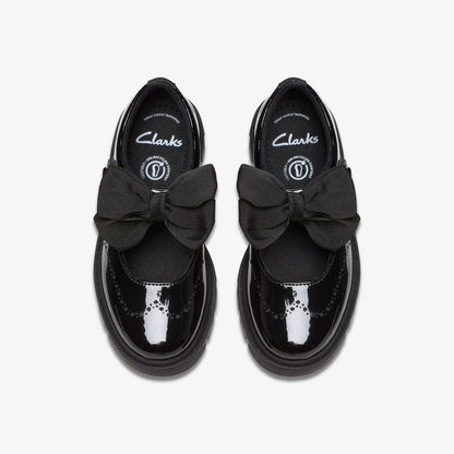 Lorcam Jane Kid Black Patent | Clarks Discount
