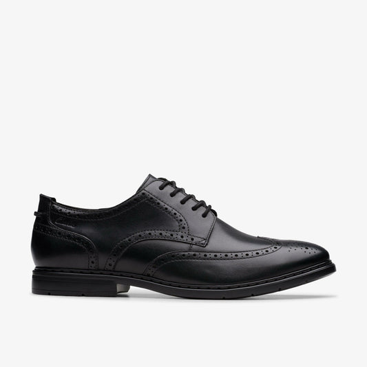 Banbury Tip Black Leather | Clarks Discount