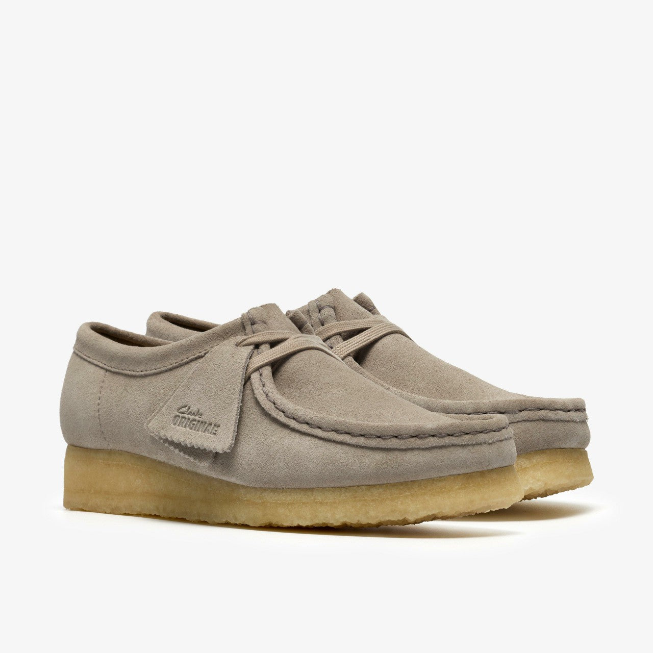 Wallabee Pale Grey Suede | Clarks For Sale