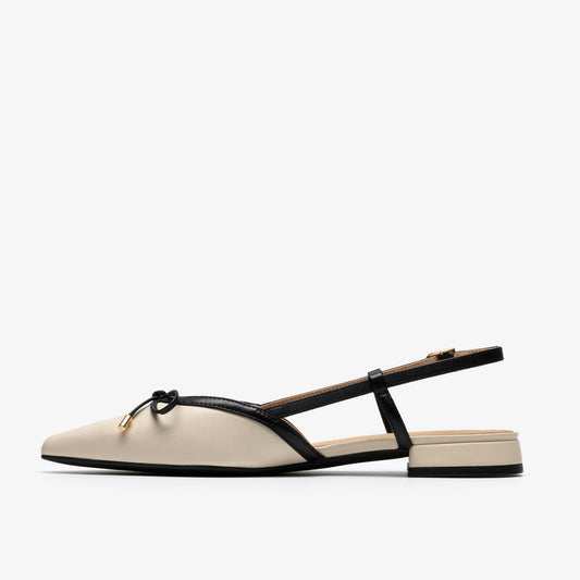 Sensa 15 Bow Cream Leather - US 3396