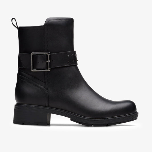 Hearth Buckle Black Leather | Clarks Discount