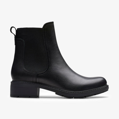 Hearth Top Black Leather | Clarks Discount