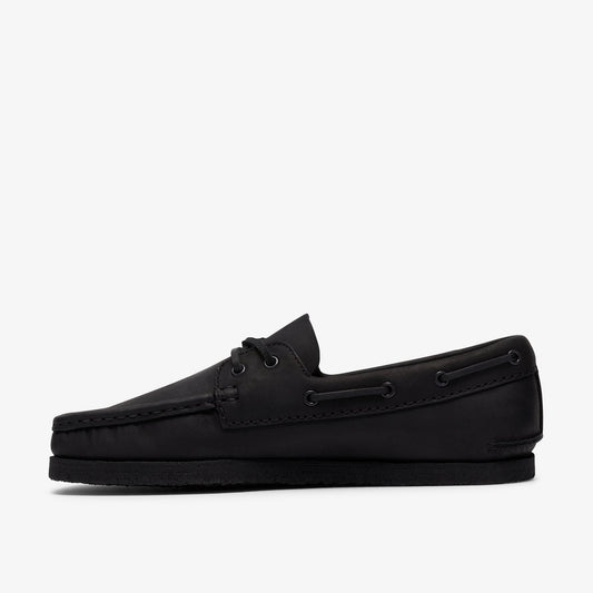 Godney Boat Black Leather - US 4978