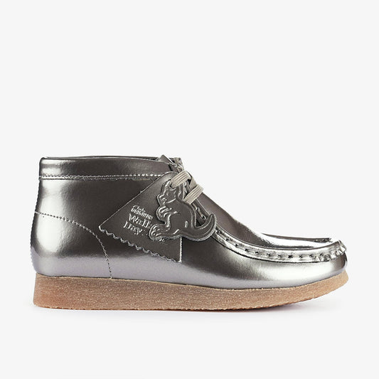 Wallabee Boots Kid Silver Patent - US 3433