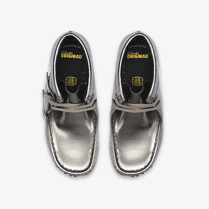 Wallabee Boots Kid Silver Patent - US 3433