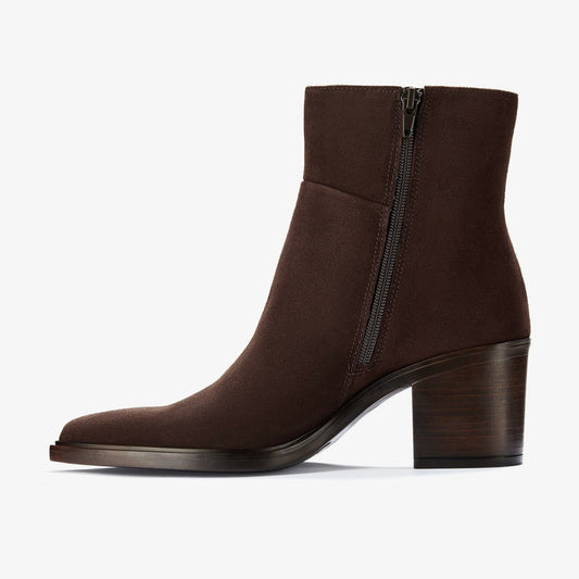 Jesse Zip Dark Brown Suede | Clarks US