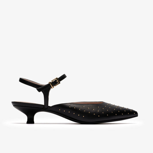 Pisa Stud Black Leather | Clarks Discount
