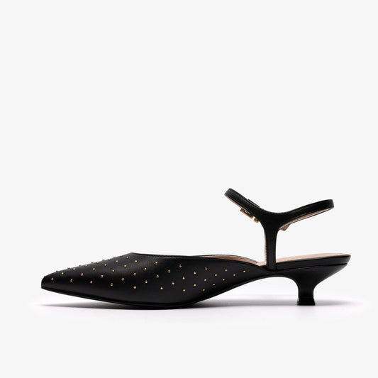 Pisa Stud Black Leather | Clarks Discount