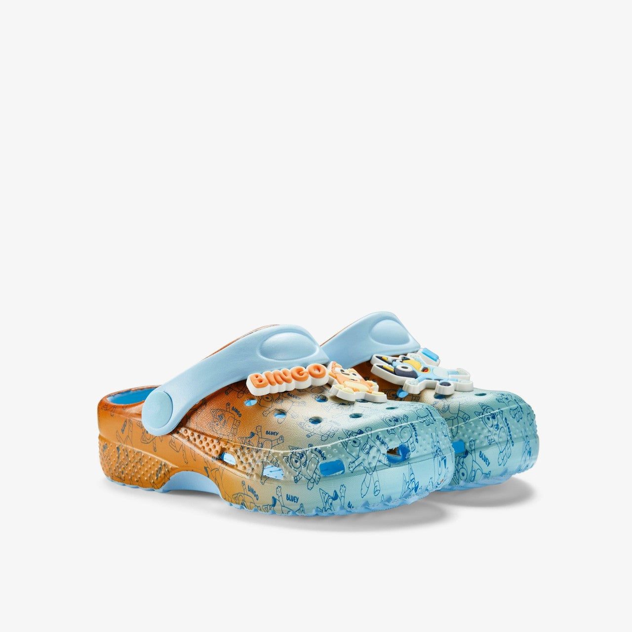Bluey Fade Clog Kid Blue Combination | Clarks US