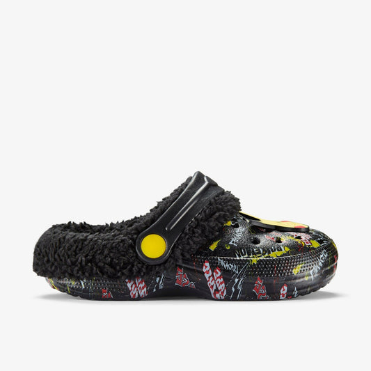 Pika Clog Warm Lined Kid Black Combination | Clarks For Sale