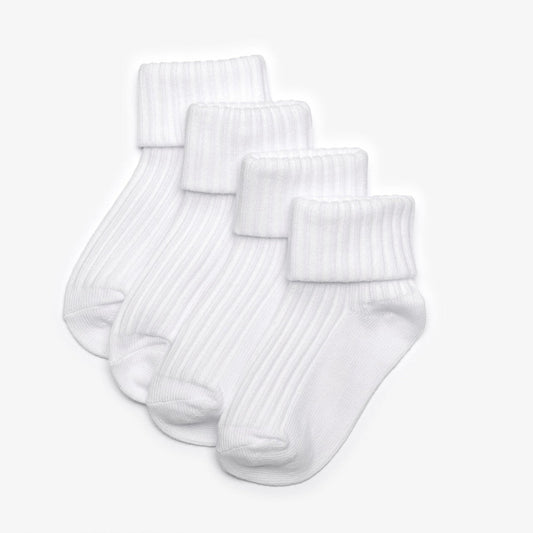 White Socks 4 Pack 6-12 Months White | Clarks