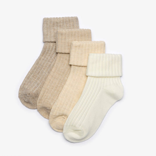 Socks 4 Pack Multicolour 1-2 Years Beige Combination | Clarks For Sale