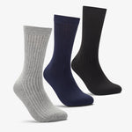 Crew Sock 3 Pack Black Multicolour - US 8215
