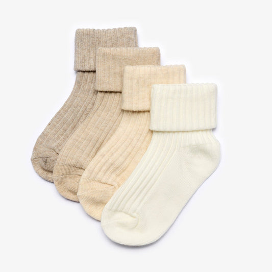 Beige Socks 4 Pack 6-12 months Beige Combination | Clarks Onsale