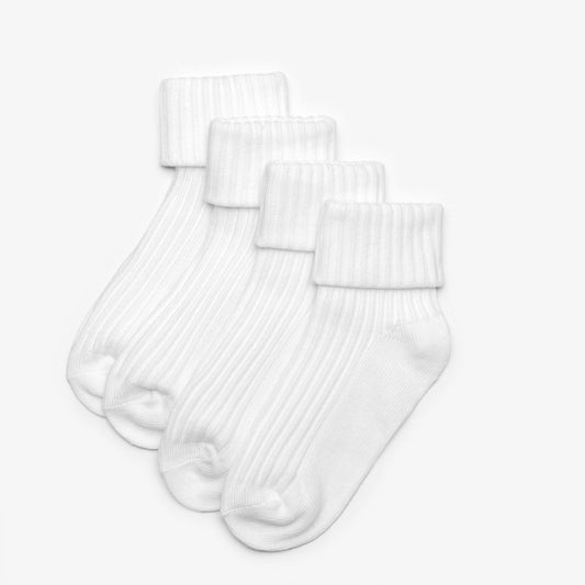 White Socks 4 Pack 1 - 2 Years White | Clarks Sale
