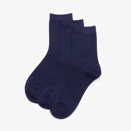 3 Pack Crew Sock Navy - US 5065