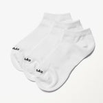3 Pack Sport Ankle Socks White - US 3638