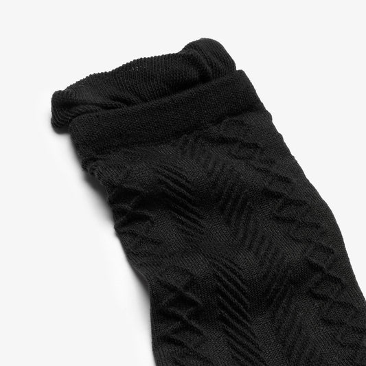 Ruffle Crew Sock Black - US 4250