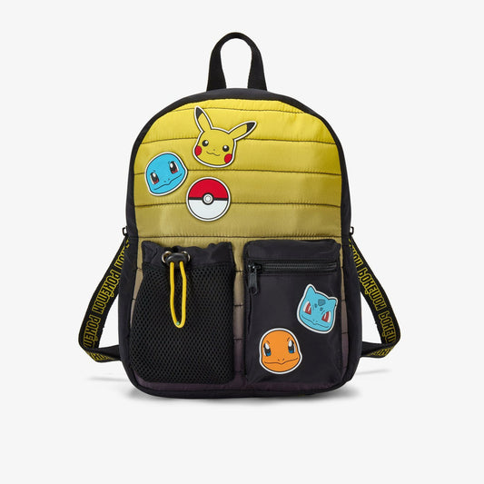 Pokemon Quilt Backpack Black Combination | Clarks