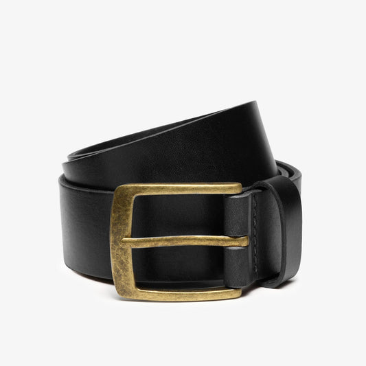 Grain Leather Belt Black - US 0321