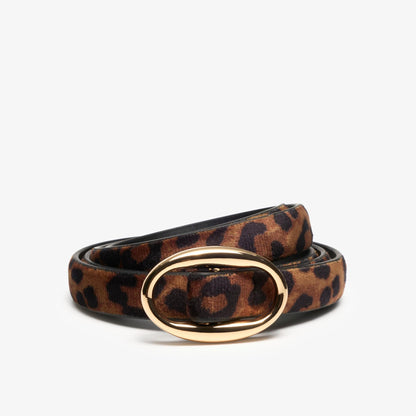 Narrow Interest Belt Leopard Print - US 3268