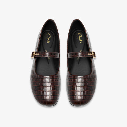 Livia Jane Dark Brown Crocodile - US 3304
