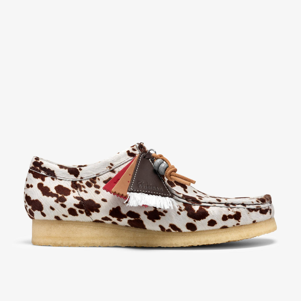 Wallabee Brown Cow Print - US 1701