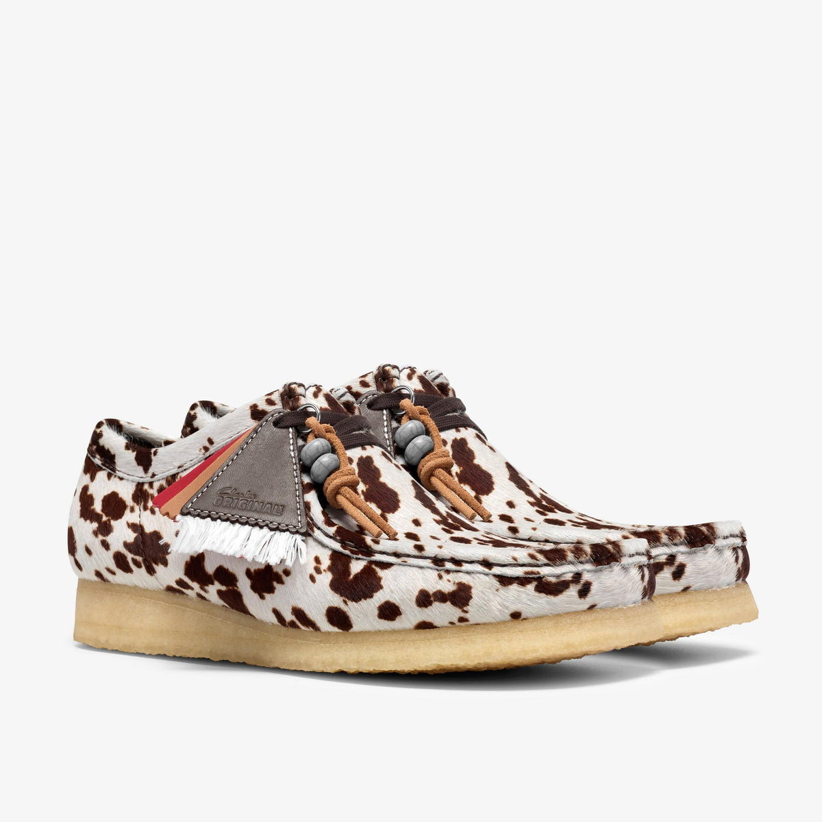 Wallabee Brown Cow Print - US 1701