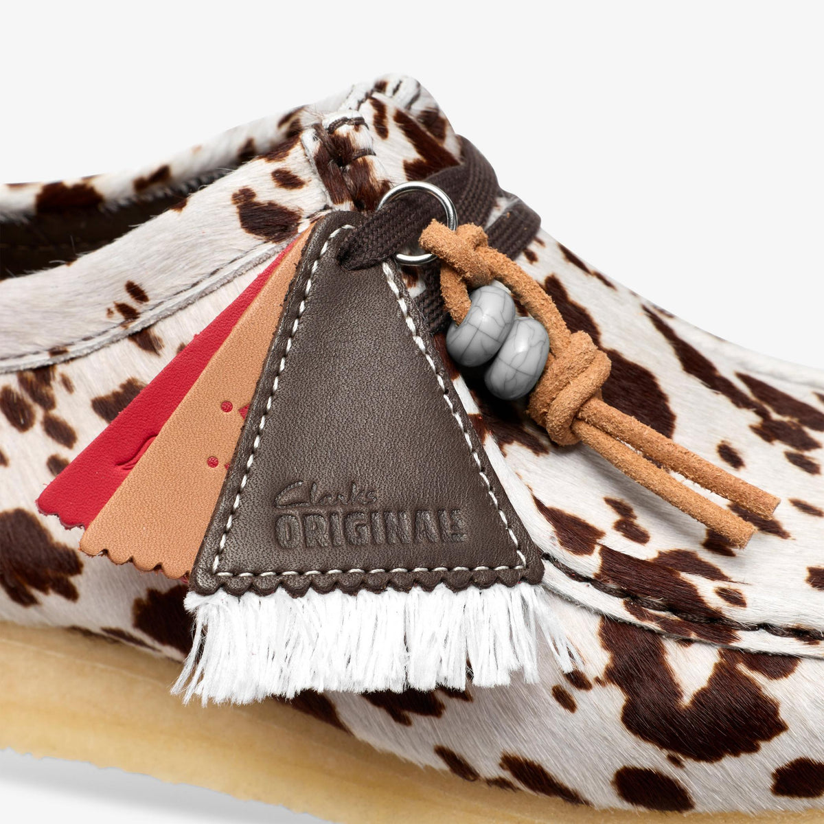 Wallabee Brown Cow Print - US 1701
