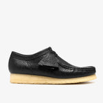 Wallabee Black Leather Embossed - US 0677