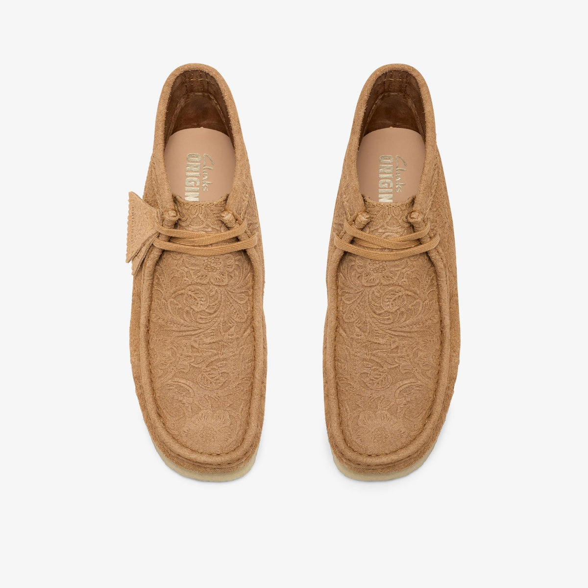 Wallabee Boot Light Tan Embossed - US 7044
