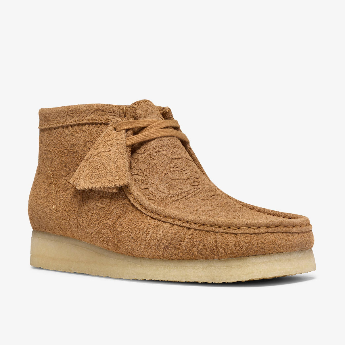 Wallabee Boot Light Tan Embossed - US 7044