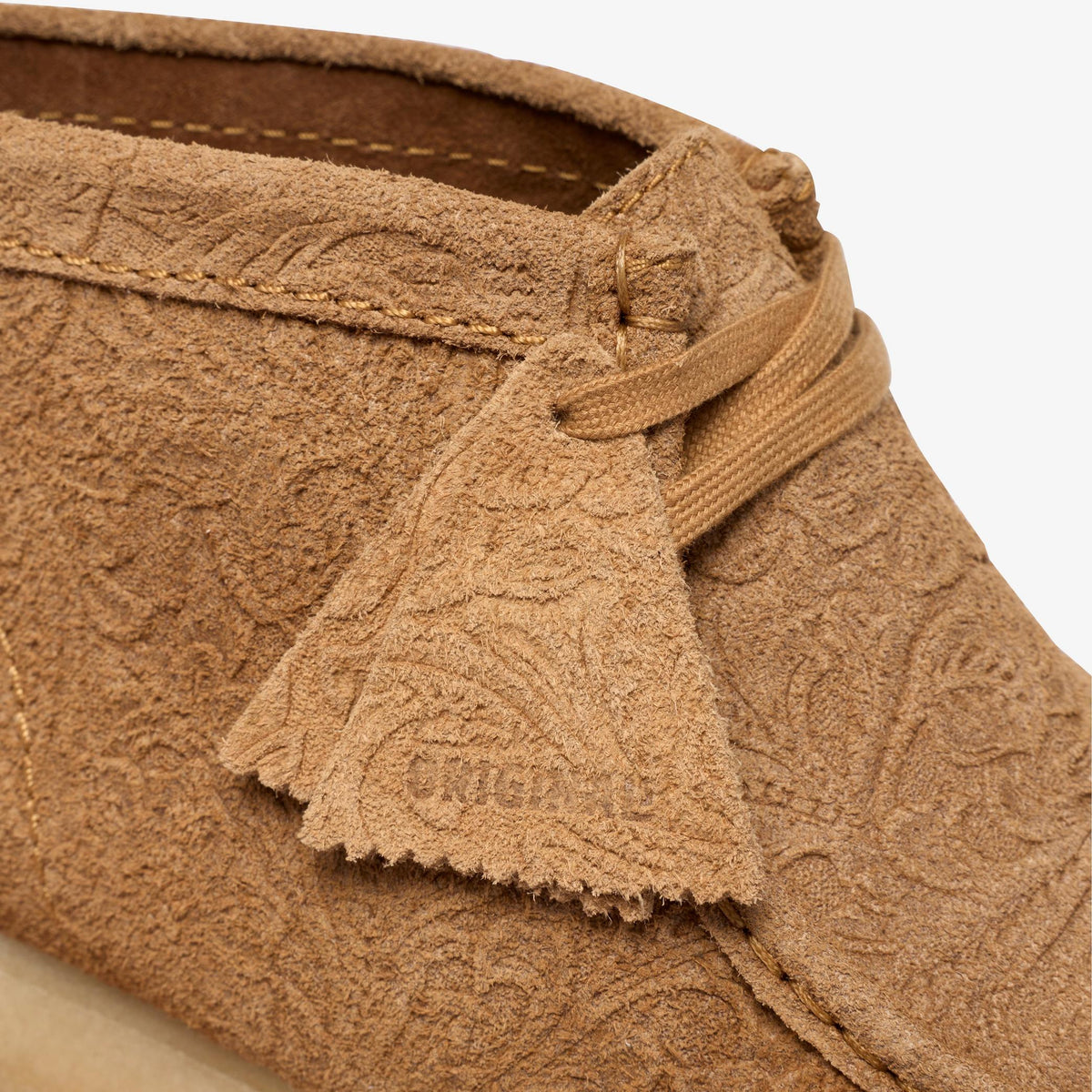 Wallabee Boot Light Tan Embossed - US 7044