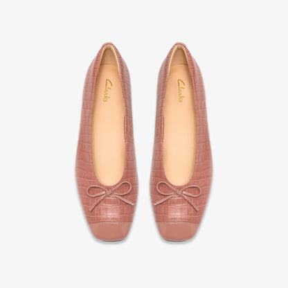 Befana Bow Light Pink Crocodile - US 1865